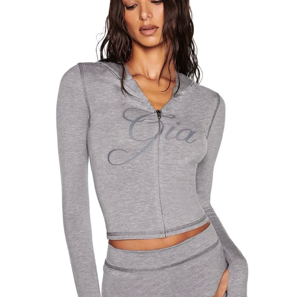 I.AM.GIA Gray Zip-Up Jacket